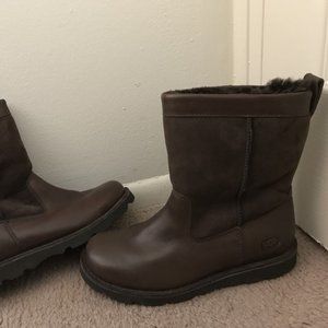 Ugg Foerster Stout Brown Suede Leather Boots